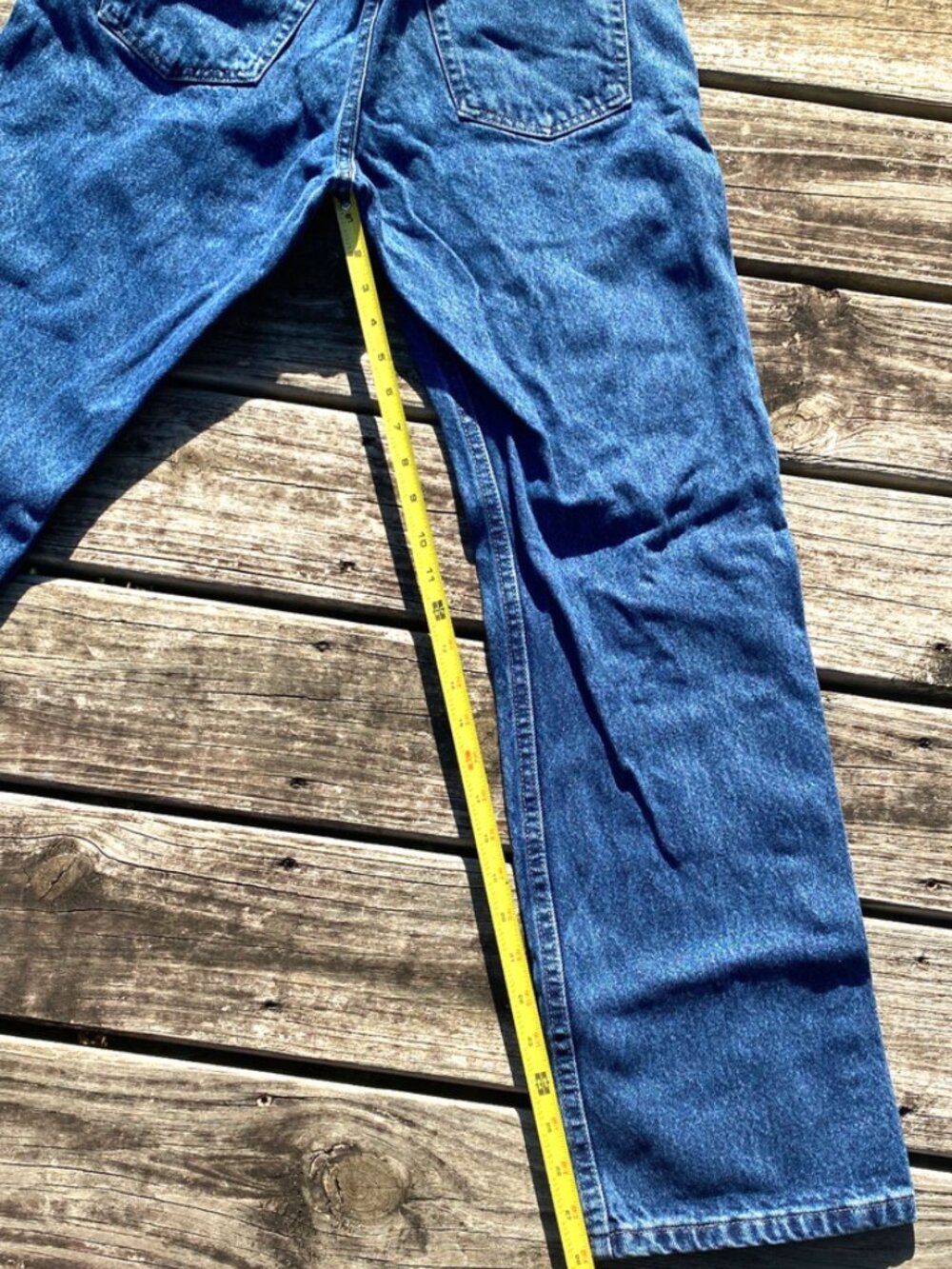 Wrangler Jeans Men's 5 pocket Regular Fit Premium Denim Blue Size 31 x 30 Cotton - Picture 5 of 8